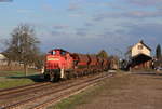 294 904-8 mit einem leeren Schotterzug nach Ottenhöfen in Oberachern 20.3.21