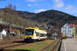 VT 522 als SWE 71717 (Ottenhöfen-Achern) in Kappelrodeck 20.3.21