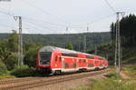 RE 4732 (Konstanz-Offenburg) mit Schublok 146 236-5  Triberg/SchwarzwaldbahnErlebnispfad  bei Sommerau 16.8.17