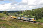 263 005-1 und 264 010-0 mit dem DGV 92105 (Offenburg Gbf-Würzburg Rbf) bei Sommerau 5.9.17