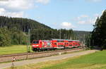 146 229-0  Europapark Rust  mit dem RE 4715 (Karlsruhe Hbf-Konstanz) im Groppertal 13.7.18
