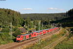 146 236-5  Schwarzwaldbahn Erlebnispfad/Triberg  und 146 230-8  750 Jahre Radolfzell  mit dem RE 4728 (Konstanu-Karlsruhe Hbf) bei Sommerau 26.7.18