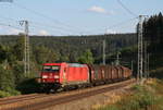185 332-1 mit dem EK 68244 (Villingen(Schwarzw)-Offenburg Gbf) bei Sommerau 20.8.18