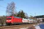 101 091-7 und 146 562-4 mit dem FbZ-D 27860 (Konstanz-Köln Hbf) bei St.Georgen 18.2.19