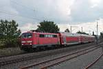 Nachdem 111 161-6 am 20.09.2017 mit ihrem RegionalExpress in Singen (Hohentwiel) einen Richtungswechsel durchgeführt hatte, fuhr sie erneut durch den Bahnhof von Welschingen-Neuhausen, diesmal
