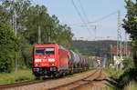 185 219-3 mit dem GC 60244 (Hausach-Rammelswiesen) bei Peterzell 19.6.19