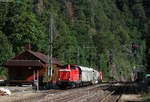 212 034-2 und 212 298-4 mit dem Bauz 86775 (Karlsruhe Hbf-St.Georgen(Schwarzw)) in Triberg 14.8.19