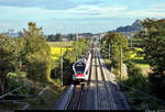 RABe 521 201  Konstanz  (Stadler FLIRT) der SBB GmbH (SBB) als SBB87700  Seehas  von Konstanz nach Engen fährt in Engen-Welschingen auf der Bahnstrecke Offenburg–Singen (Schwarzwaldbahn
