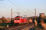 185 114-6 und 185 094-0 mit dem KT 41694 (Schaffhausen PB-Mannheim Rbf) bei Mühlhausen 5.4.20