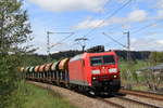 185 024-7 mit dem GB 60507 (Friesenheim(Baden)-Villingen(Schwarzw)) bei Peterzell 12.5.20