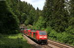 146 236-5   Schwarzwaldbahn Erlebnispfad/Triberg  mit dem RE 4725 (Karlsruhe Hbf-Konstanz) bei Triberg 26.5.20