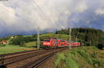 146 229-0  Europapark Rust  mit dem RE 4707 (Offenburg-Konstanz) bei St.Georgen 8.8.21