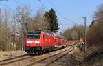 146 238-1 mit dem RE 4719 (Karlsruhe Hbf - Konstanz) bei Villingen 25.3.22