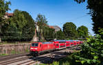 146 237  Karlsruhe  mit dem RE 4719 (Karlsruhe Hbf - Konstanz) in Offenburg 17.6.25