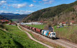 248 011 mit dem DGV 93496 (Karlsruhe Gbf - Villingen) bei Gutach 12.3.26