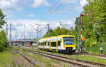 VT 236 und VT 245 als SWEG 69736 (Rottweil - Br�unlingen Bf) am Einfahrsignal Vilingen 16.5.26