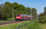 146 235  150 Jahre Schwarzwaldbahn  mit dem RE 4709 (Karlsruhe Hbf - Konstanz) bei Donaueschingen 24.5.26