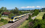 3442 214 und 3442 208 als RE 17696 (Konstanz - Stuttgart Hbf) bei Welschingen 14.6.26