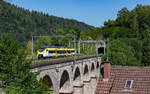 563 013 / 563 113 als SWE 87627 (Hausach - Hornberg) auf dem Reichenbachviadukt 24.6.26
