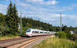 407 001 als ICE 903  Schwarzwald  (Konstanz - K�ln Bbf) bei Peterzell 9.8.26