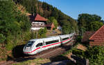 412 001 als ICE 2552 (Z�rich HB - Frankfurt Hbf) bei Gutach 9.8.26