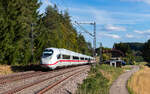407 009 als ICE 902  Schwarzwald  (Konstanz - K�ln Hbf) bei Peterzell 23.8.26