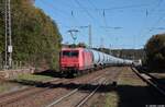 Die Bahn PT 145 045 brachte am Mittag des 27. Oktober 2026 den leeren Schwenninger �lzug von Villingen nach Karlsruhe Raffinerie durch den Bahnhof St. Georgen im Schwarzwald. 