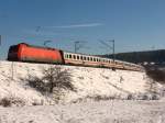 101 115-4 mit dem IC 2004 am km 68,9 der Schwarzwaldbahn 18.11.07