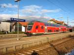 RE 4709 mit Zuglok 146 237-3 bei der Einfahrt St.Georgen(Schwarzw) am 29.12.07