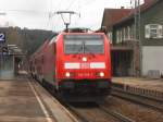 146 238-1 mit dem IRE 4711 in St.Georgen am 18.1.08