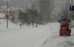 Schneetreiben am Bahnhof St.Georgen(Schwarzw) 25.3.08