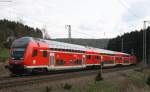 IRE 4714 mit Schublok 146 236-5   Triberg  am km 68,0 25.4.08 (EOS 400D)