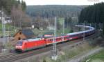 101 029-7 mit dem DZ 40765 (Konstanz-Heidelberg) am km 69,0 25.4.08