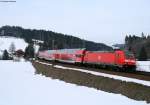 146 235-7 mit dem IRE4705 (Karlsruhe Hbf-Konstanz) am km 70,0 14.03.09