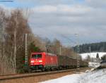 185 272-2 mit dem CS 46718 (Wolfurt(A)-Moerdijk(NL)) am km 70,0 16.3.09