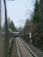 Fahrt im IC2006 Bodensee (Radolfzell-Dortmund) mit Zuglok 101 056-0 hier zwischen 3.