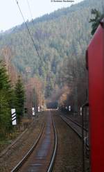 Fahrt im IC2006 Bodensee (Radolfzell-Dortmund) mit Zuglok 101 056-0 hier kurz vor Hornberg