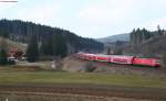 RE 4712 (Konstanz-Karlsruhe Hbf ) mit Shcublok 146 229-0 am km 70,0 6.4.09