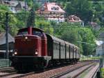 V100 1357 der GES mit dem DPE 94510 (Triberg-Hausach) am Reichenbachviadukt 24.5.09