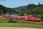 146 238-1 mit dem RE 4707 (Karlsruhe Hbf-Konstanz)  am km 70,0 6.8.09