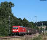 185 254-0 mit dem CS 46718 (Wolfurt-Moerdijk) am km 70,0 31.8.09