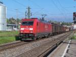 Der umgeleitete DE 44699 Konrwestheim - ZH Limmattal mit der 185 305 am 22/05/10.