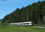 RABe 526 652-3 und 655-6 als DPE 1766 (Augsburg Hbf-Schaffhausen) am km 79,3 24.5.10