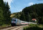 101 102-2  Wir Menschen sind alle gleich  mit dem IC 2370  Schwarzwald  (Konstanz-Hamburg Hbf) bei Nubach 15.7.10