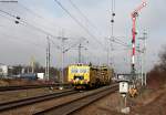 Gleistopfexpress und Schotterpflug von DB Netzinstandhaltung asl Nbz 93621 (Karlsruhe-Singen (Htw) am Esig Villingen 16.2.11