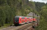 IRE 5316 (Kreuzlingen-Karlsruhe Hbf) mit Schublok 146 235-7 bei Hattingen 21.4.11