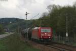 185 346-4 mit dem CS 61763 (Hausach-Schwenningen Rammelswiesen) bei St.Georgen 27.4.11