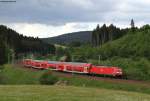 IRE 4716 (KOnstanz-Karlsruhe Hbf) mit Shcublok 146 237-3  KArlsruhe  bei St.Georgen 21.5.11