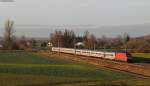 101 025-5 mit dem IC 2005  Bodensee  (Emden Hbf-Konstanz) bei Pfohren 19.11.11.