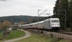 101 028-9  800 Jahre Sachsen Anhalt  mit dem IC 2005  Bodensee  (Emden Hbf-Konstanz) bei Peterzell 14.4.12